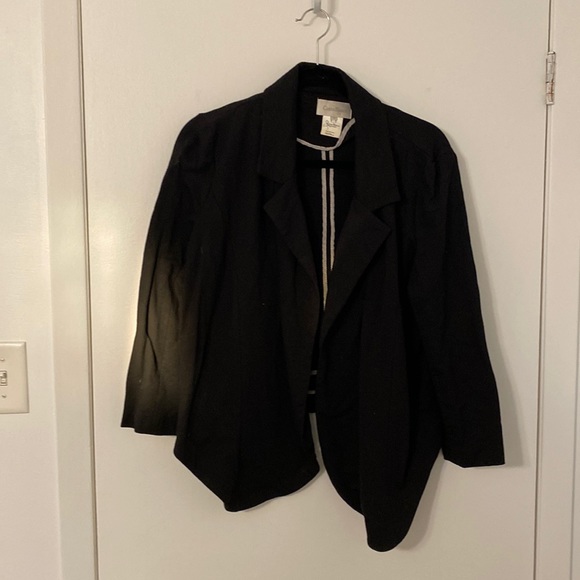 Unstructured black blazer - Picture 1 of 2